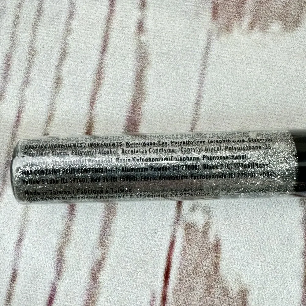 NYX Professional Makeup Liquid Crystal Liner Crystal Silver  Pack of 2 LCL 107